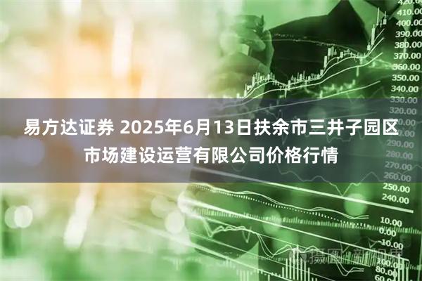 易方达证券 2025年6月13日扶余市三井子园区市场建设运营有限公司价格行情